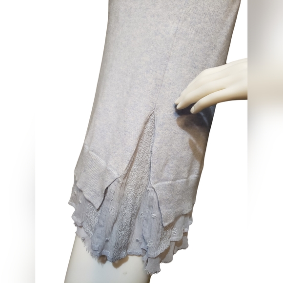 Garnet Hill cashmere sweater women's small sky blue - Picture 4 of 7